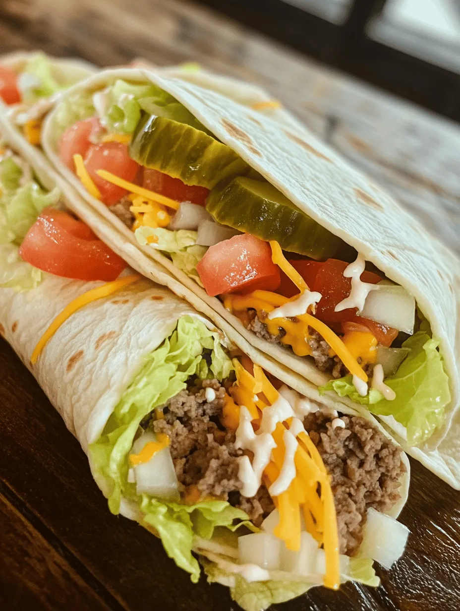 Fast food has become a staple in many households, offering convenience and quick meals for those on the go. However, with the growing awareness of health and nutrition, many are turning to homemade versions of their favorite fast food items. This not only allows for healthier choices but also provides an opportunity to customize flavors and ingredients to suit individual preferences. One such delightful creation is the Big Mac Wrap, an innovative twist on the classic Big Mac burger that promises to satisfy cravings without the guilt.