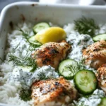 In the world of culinary delights, few dishes capture the essence of simplicity and flavor quite like Dump-and-Bake Chicken Tzatziki with Rice. This vibrant dish draws inspiration from the traditional Mediterranean tzatziki sauce, known for its refreshing combination of yogurt, cucumber, and herbs. Historically, tzatziki has been a staple in Greek cuisine, often served as a dip or condiment alongside grilled meats and pita bread. The bright, tangy flavor of tzatziki not only complements a variety of dishes but also embodies the healthful principles of Mediterranean eating, which emphasizes fresh ingredients and wholesome flavors.