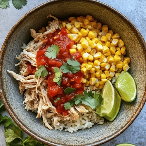 The Easy Street Corn Chicken Rice Bowl is a delightful and nutritious meal that brings together a medley of vibrant flavors and wholesome ingredients. This dish is perfect for those who lead busy lives yet crave a satisfying home-cooked meal. With its quick preparation time, the Easy Street Corn Chicken Rice Bowl stands out as an ideal choice for weeknight dinners or a hearty lunch option.