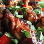 If you’re searching for a dish that perfectly encapsulates the essence of Thai cuisine, look no further than Sweet and Spicy Thai Chicken. This delightful recipe brings together a harmonious balance of flavors, making it a standout choice for any occasion. Imagine succulent pieces of boneless chicken thighs coated in a rich, sticky glaze that beautifully marries the sweetness of honey with the fiery kick of Sriracha. The savory undertones from soy sauce and fish sauce elevate the dish, creating a flavor profile that is both enticing and satisfying.