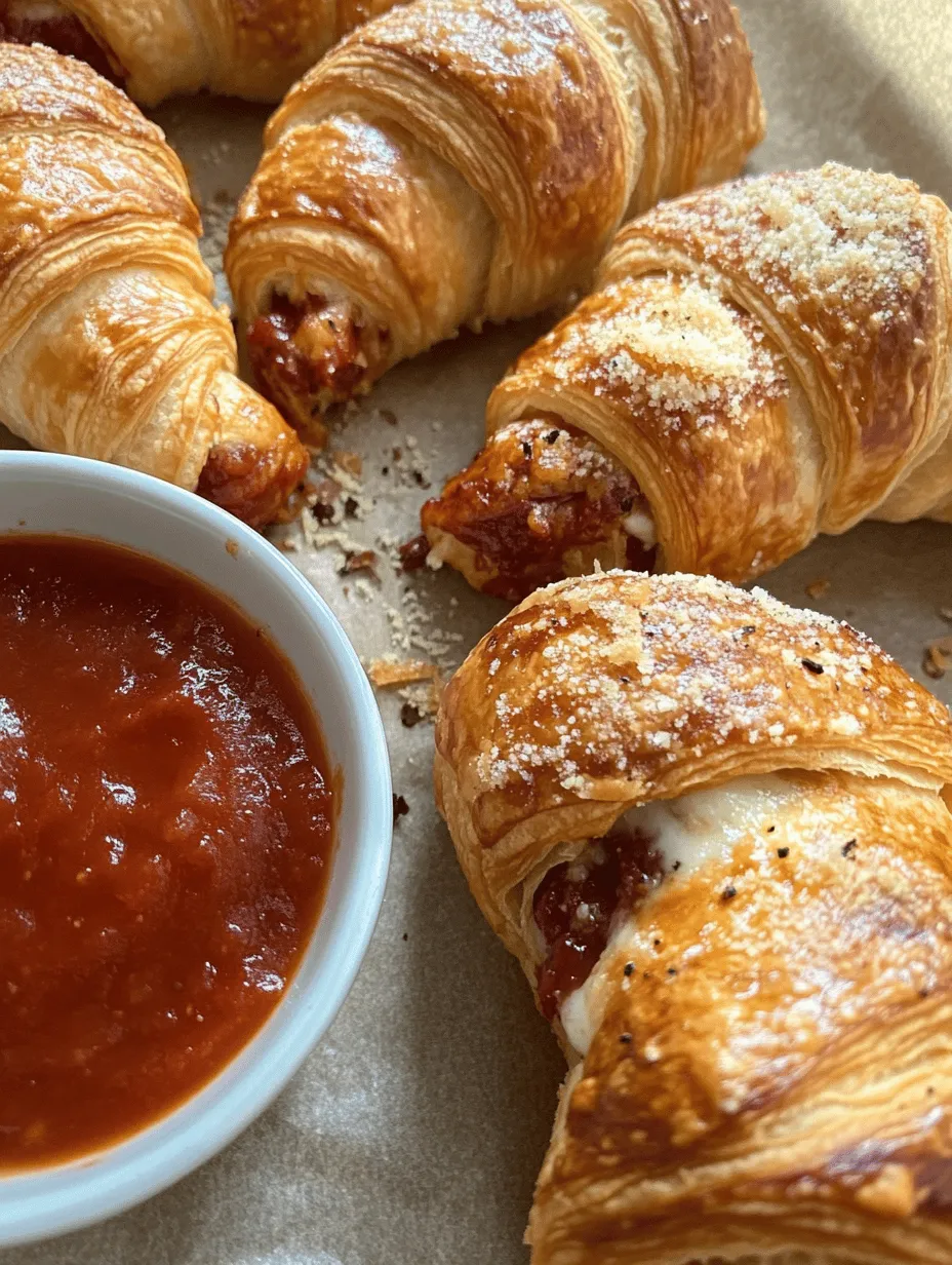 Mozzarella cheese, known for its mild flavor and stretchy texture, is a staple in many Italian dishes. Its creamy richness complements the spicy, savory notes of pepperoni, creating a harmonious blend that tantalizes the taste buds. When melted, mozzarella becomes an indulgent experience, providing a gooey filling that contrasts beautifully with the flaky croissant outside. The combination of these two beloved ingredients makes for a bite that is both comforting and satisfying.