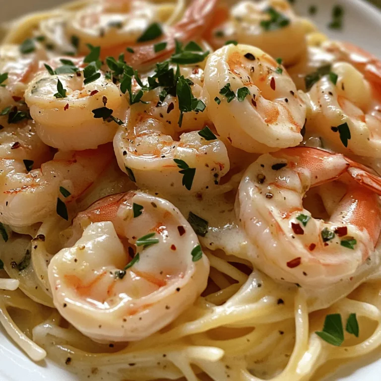 Welcome to the world of Easy Creamy Garlic Shrimp, a dish that embodies culinary elegance with its luscious flavors and appealing presentation. This recipe is a perfect marriage of succulent shrimp and a rich, velvety garlic sauce that is sure to impress family and friends alike. Whether you're preparing a quick weeknight dinner or planning a special occasion meal, Easy Creamy Garlic Shrimp is an ideal choice that comes together in a matter of minutes.