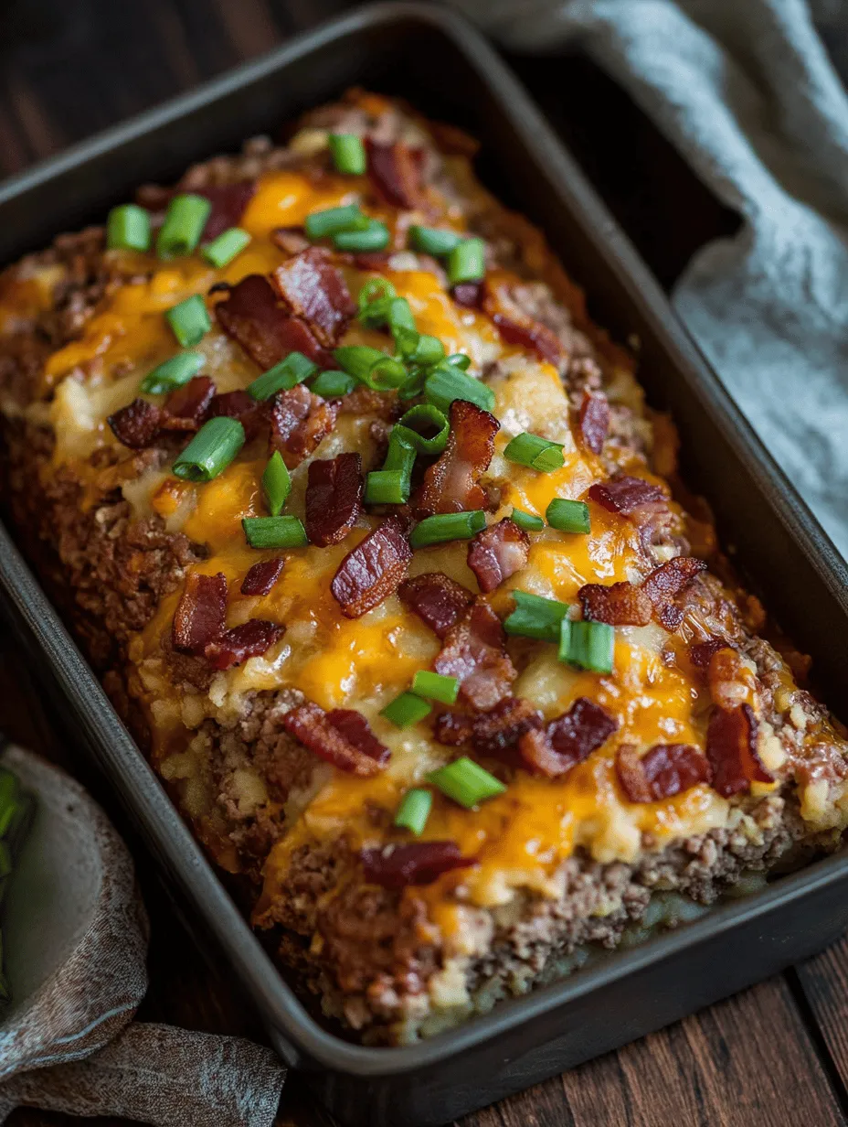 Meatloaf is synonymous with comfort food, often evoking memories of family gatherings around the dinner table or cozy evenings spent with loved ones. This classic American dish is beloved for its simplicity, heartiness, and satisfying nature. Traditionally, meatloaf consists of ground meat mixed with various ingredients, shaped into a loaf, and baked to perfection. However, we’re taking this beloved comfort food to the next level with our Ultimate Loaded Potato Meatloaf recipe.