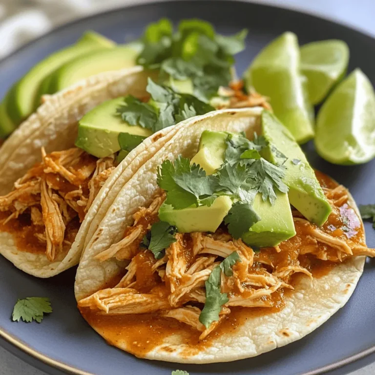 If you’re seeking a vibrant and flavorful dish that encapsulates the heart of Mexican cuisine, look no further than Chicken Tinga Tacos. This beloved recipe features tender chicken simmered in a rich, smoky sauce, all wrapped in a warm tortilla. The combination of spices, textures, and fresh ingredients creates a dish that is not only delicious but also deeply satisfying. Chicken Tinga is more than just a meal; it's a celebration of flavors that transports you straight to the bustling streets of Mexico.