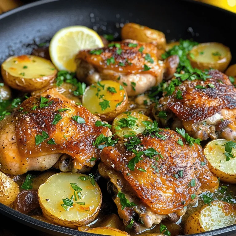 In the fast-paced world we live in today, one-pan meals have become a game-changer for home cooks. They offer a perfect solution for busy lifestyles, allowing you to prepare a delicious and hearty meal without the hassle of multiple pots and pans. Among the myriad of one-pan recipes available, the Garlic Butter Chicken and Potatoes Skillet stands out as a flavorful and comforting dish that is not only easy to prepare but also perfect for families or gatherings.
