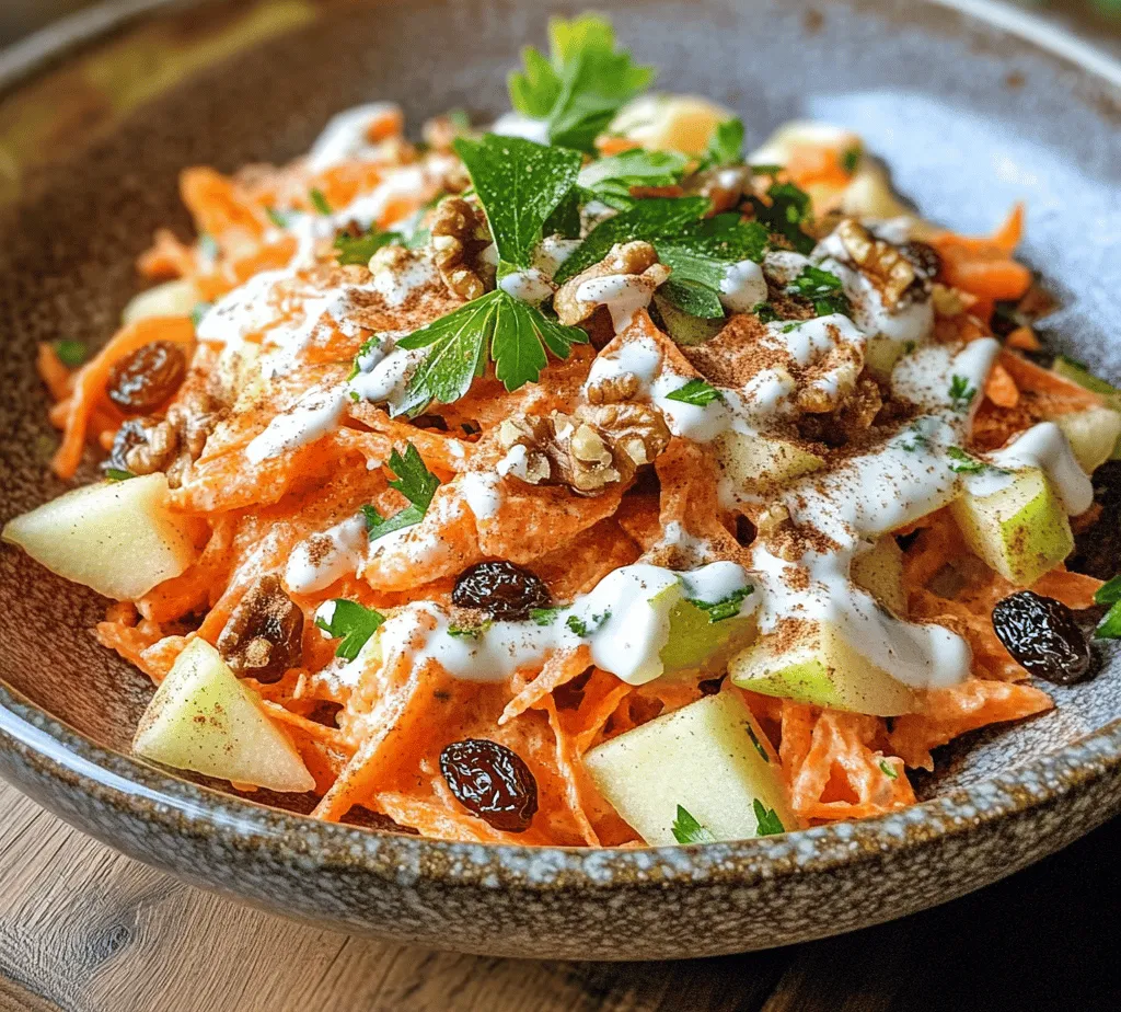 In a world where healthy eating is becoming more of a priority, the Crunchy Carrot Apple Delight stands out as a vibrant and versatile dish that is sure to please both your palate and your nutritional goals. This delightful combination of crunchy carrots, crisp apples, and an array of flavor-enhancing ingredients creates a refreshing dish that can serve multiple purposes—whether as a side dish for your main meal or a wholesome snack to fuel your day. With its colorful appearance and satisfying texture, this recipe is not only a feast for the eyes but also a celebration of fresh, healthy ingredients that can energize you throughout the day.