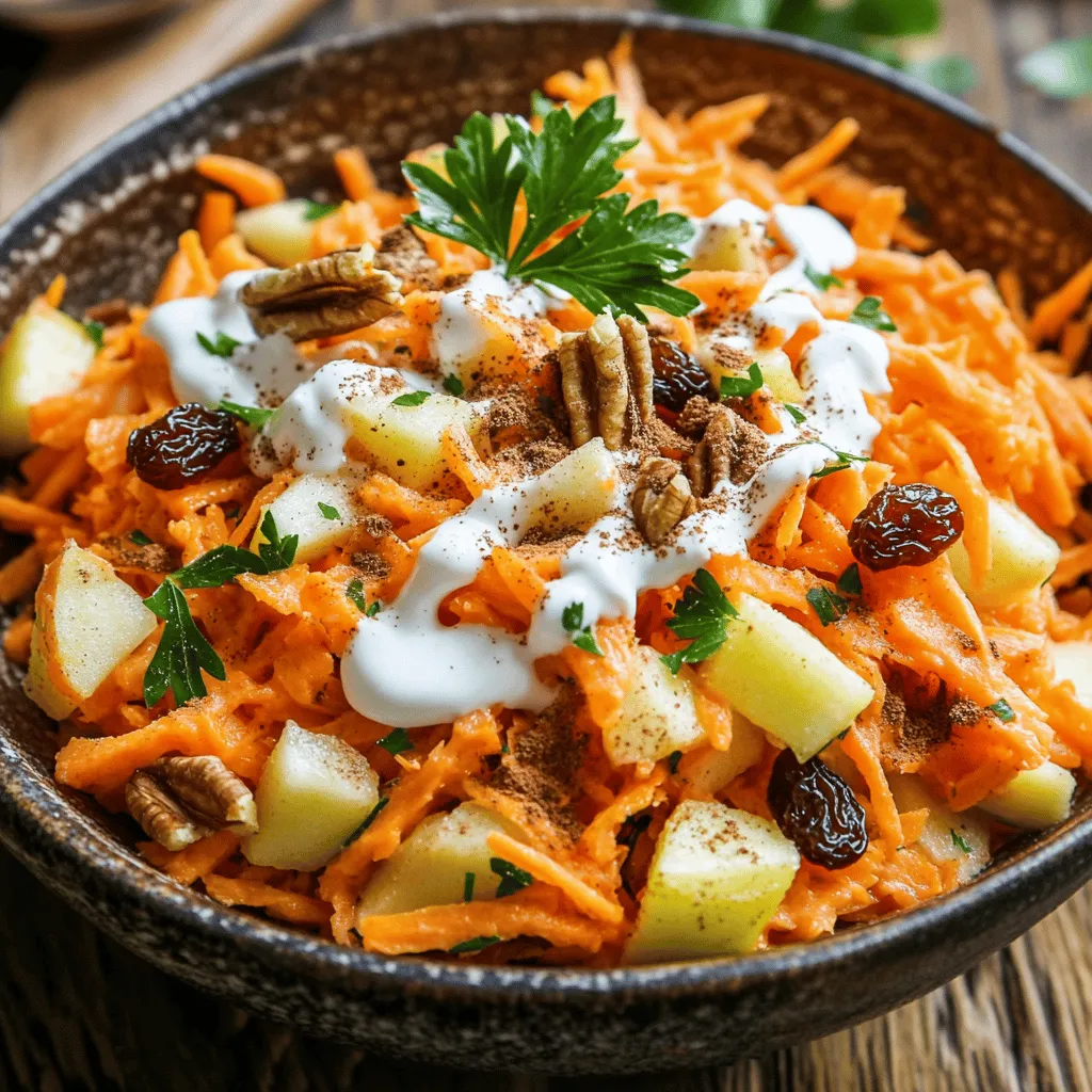 In a world where healthy eating is becoming more of a priority, the Crunchy Carrot Apple Delight stands out as a vibrant and versatile dish that is sure to please both your palate and your nutritional goals. This delightful combination of crunchy carrots, crisp apples, and an array of flavor-enhancing ingredients creates a refreshing dish that can serve multiple purposes—whether as a side dish for your main meal or a wholesome snack to fuel your day. With its colorful appearance and satisfying texture, this recipe is not only a feast for the eyes but also a celebration of fresh, healthy ingredients that can energize you throughout the day.