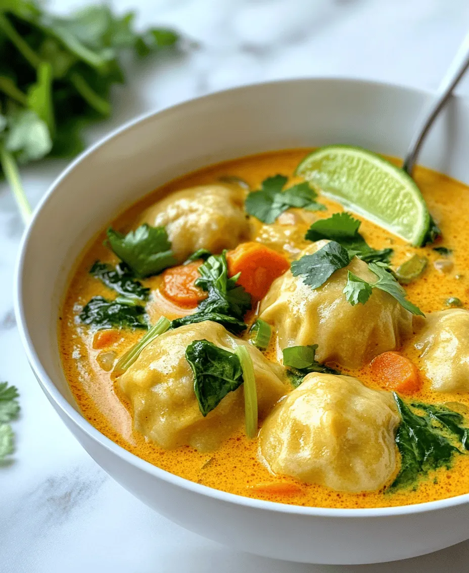 When the temperatures drop and the chill of winter settles in, there's nothing quite as comforting as a warm bowl of soup. This is especially true for those who appreciate the rich, aromatic flavors of Asian cuisine. Today, we are diving into the delightful world of Curry Dumpling Soup—a dish that not only warms you from the inside out but also tantalizes your taste buds with its unique blend of flavors. The combination of soft, pillowy dumplings filled with vibrant, fresh vegetables and enveloped in a creamy, spicy curry broth creates an experience that is both hearty and satisfying.