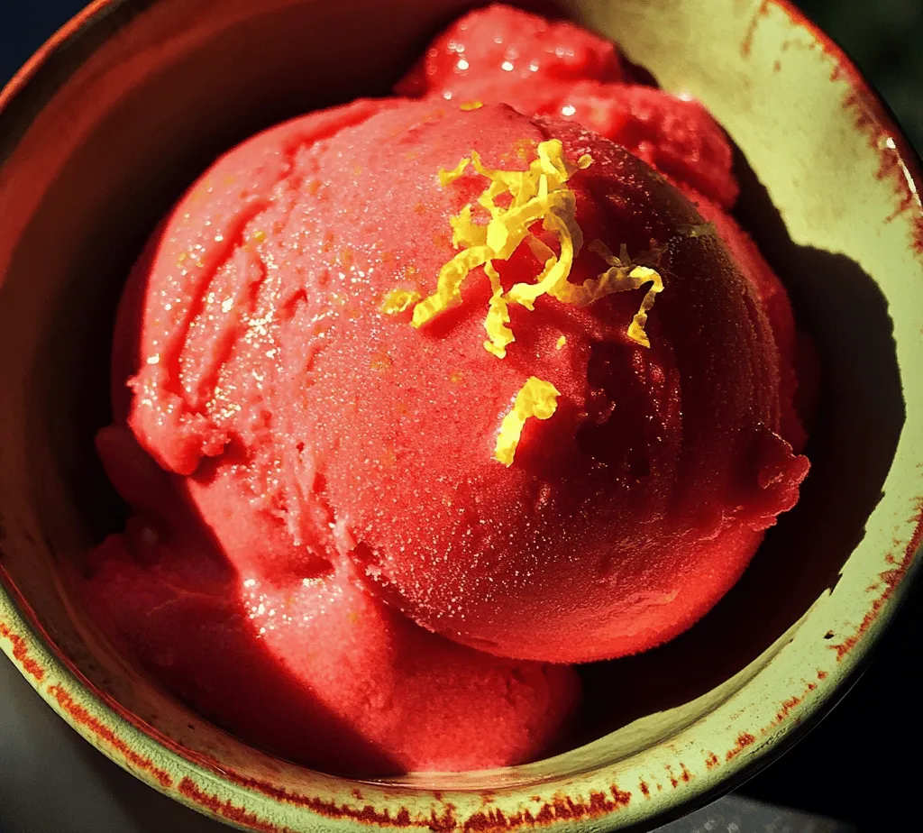 As the warmth of summer approaches, nothing is more refreshing than a scoop of sorbet. This delightful frozen treat not only cools you down but also tantalizes your taste buds with vibrant flavors. Sorbet is the perfect dessert option for those seeking a lighter alternative to ice cream, especially during hot weather when a refreshing dessert is a must. One such enticing option is Strawberry Lemon Sorbet, a harmonious blend of sweet strawberries and zesty lemons that can elevate any gathering, from backyard barbecues to elegant dinner parties.