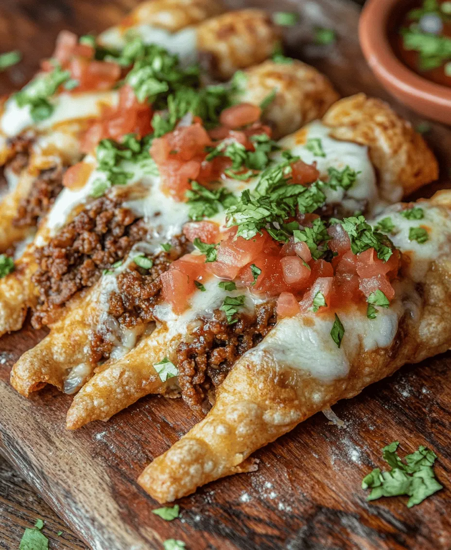 Cheesy Taco Sticks bring a delightful twist to the classic taco, transforming a beloved dish into a fun, portable treat that's perfect for any occasion. Whether you're hosting a party, gearing up for game day, or simply seeking a quick and satisfying family dinner, these cheesy delights are sure to please. The combination of savory flavors, gooey cheese, and a crispy outer layer makes these sticks an irresistible choice for taco lovers and food enthusiasts alike.