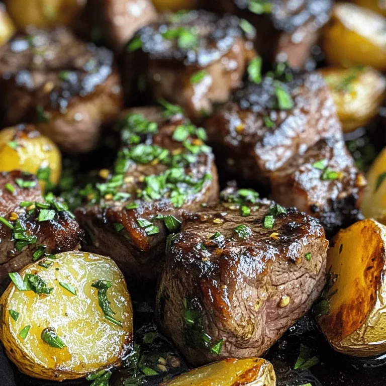 When it comes to satisfying meals that are both quick to prepare and bursting with flavor, few dishes can compete with Sizzling Butter Steak Bites with Garlic Herb Potatoes. This recipe masterfully combines tender, juicy steak bites with crispy, herb-infused potatoes, creating a sumptuous dish that makes any dinner feel special. The sizzling butter adds a rich depth of flavor, while the garlic and fresh herbs elevate the dish to new culinary heights.
