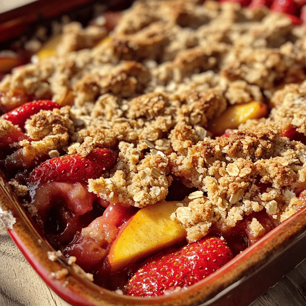 As summer approaches, the markets overflow with vibrant, juicy fruits that capture the essence of the season. One such delightful combination that stands out is the pairing of strawberries and peaches, both of which bring a sweetness and juiciness that is hard to resist. Today, we will explore a mouthwatering recipe for Strawberry Peach Crisp, a dessert that not only celebrates these seasonal ingredients but also embodies the warmth and comfort of summer gatherings.