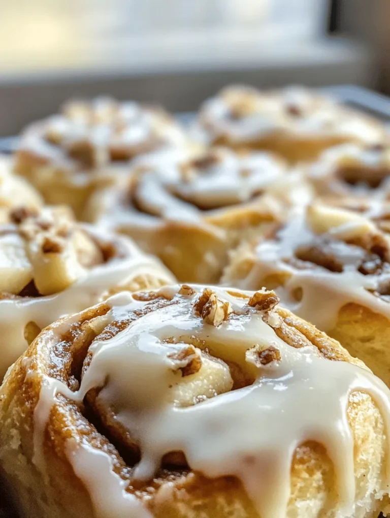 Indulging in homemade baked goods is one of life's simple pleasures, and nothing captures that joy quite like a warm batch of apple cinnamon rolls. These delightful treats are not only visually appealing but also offer a combination of comforting flavors and textures that make them irresistible. This recipe merges tender, fluffy dough with a luscious apple filling and a creamy frosting that elevates these rolls to the next level. Whether you're looking to impress guests at a brunch or treat your family to a cozy dessert, these irresistible apple cinnamon rolls will surely become a favorite.