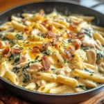 Pasta has long been a staple in the realm of comfort food, offering an array of textures and flavors that can adapt to various culinary cultures. In American cuisine, the integration of ranch seasoning—a beloved flavor profile known for its creamy, tangy, and herbaceous notes—has transformed traditional pasta dishes into something uniquely delightful. Creamy Chicken Bacon Ranch Pasta stands out in this fusion by marrying familiar ingredients that many people love, creating a complete meal that pleases both the palate and the senses.