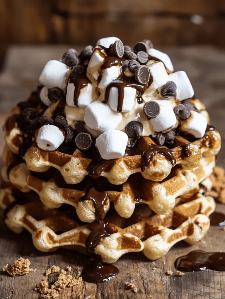 Waffles have long held a special place in the hearts of breakfast and dessert lovers alike. Their golden, crispy exterior and fluffy interior create a delightful contrast that appeals to people of all ages. Whether served plain with a drizzle of syrup or topped with an array of delicious accompaniments, waffles are an incredibly versatile dish. In recent years, creative culinary minds have taken this beloved breakfast staple and reinvented it in countless ways. One such innovative twist is the indulgent S’mores Waffles—an irresistible fusion of classic flavors that transforms the traditional s’mores treat into a delightful breakfast option.