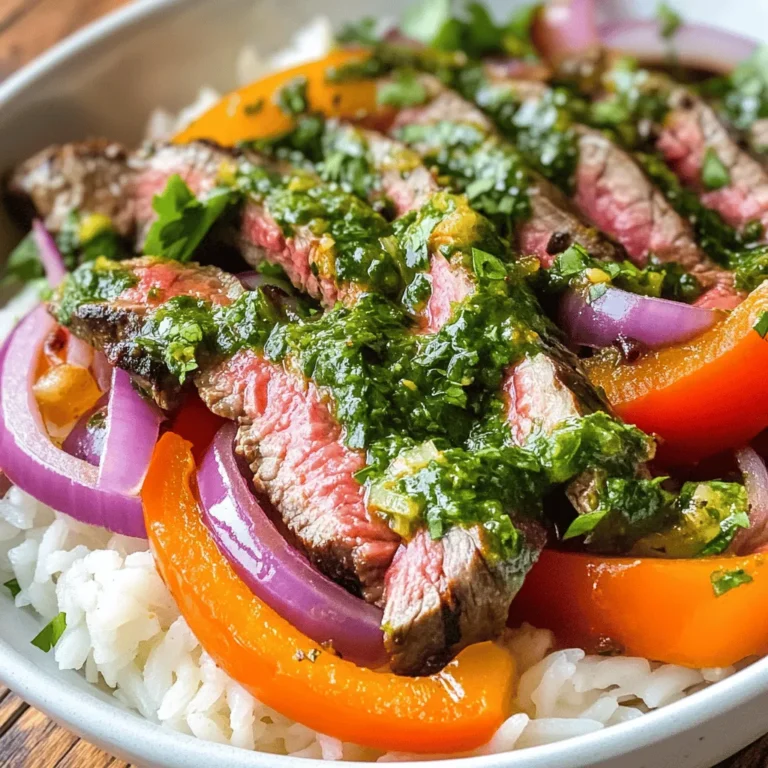 If you're searching for a dish that combines bold flavors with fresh ingredients, look no further than skirt steak rice bowls with chimichurri sauce. This vibrant meal is not only visually appealing but also packed with flavors that transport you straight to the heart of South America. Skirt steak, known for its rich and beefy taste, serves as the star of this dish, while the chimichurri sauce adds a zesty, herbaceous punch that elevates every bite. Whether you’re hosting a dinner party or simply looking for a satisfying weeknight meal, this recipe fits the bill perfectly.