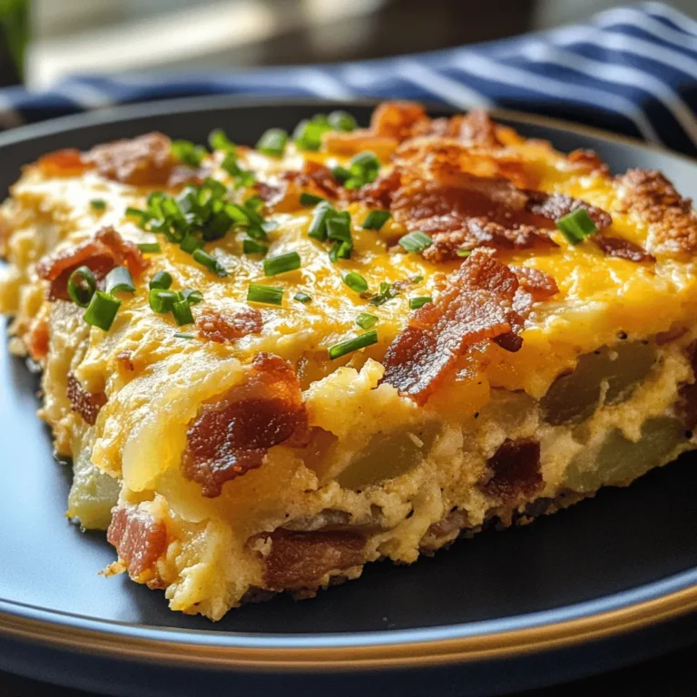 Breakfast casseroles hold a special place in the hearts of many home cooks, serving as the perfect solution for busy mornings or leisurely brunches. These one-pan wonders combine a variety of ingredients, allowing for a savory, hearty meal that satisfies the whole family. Among the myriad of breakfast casserole options, the Cheesy Bacon Potato Breakfast Casserole stands out as a particularly comforting dish. With its layers of crispy bacon, tender potatoes, and a creamy cheese sauce, this casserole is not only filling but also bursting with flavor.