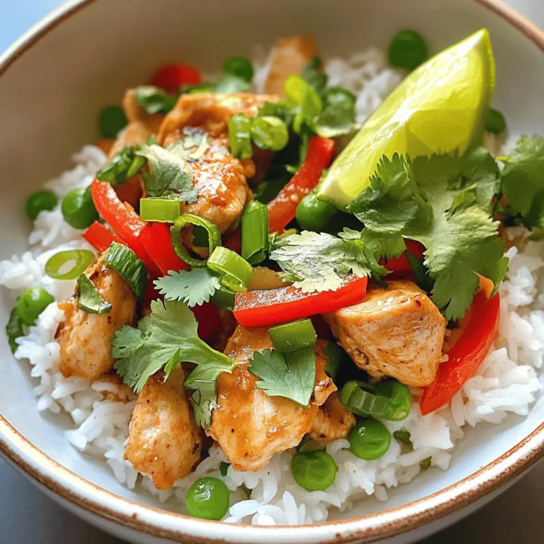 The Coconut Chicken Rice Bowl is a delightful and comforting dish that brings together the rich flavors of coconut milk, tender chicken, and aromatic herbs and spices, all served over a fluffy bed of jasmine rice. This wholesome meal not only satiates your hunger but also fills your kitchen with enticing aromas that evoke a sense of warmth and home. As we dive into this recipe, you will discover how this dish has become a favorite among families, especially during busy weeknights or as a meal prep staple.