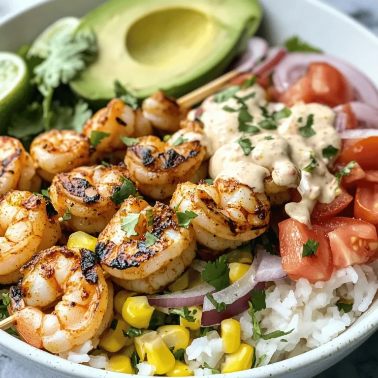 When it comes to vibrant and nourishing meals, few dishes can rival the delightful Grilled Shrimp Bowl with Avocado & Corn Salsa. This dish combines the succulent flavors of perfectly grilled shrimp with the creamy richness of avocado and the sweetness of fresh corn, creating a harmonious blend of textures and tastes. Whether you're preparing a casual dinner for family or meal prepping for the week ahead, this bowl is versatile enough to suit any occasion while providing a burst of nutrition and flavor.