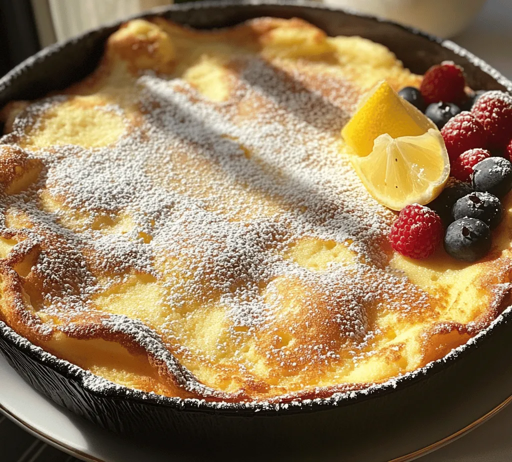 The story of German pancakes, or Dutch babies, begins in the early 1900s in the United States, where German immigrants brought their culinary traditions. This dish has since evolved into a beloved breakfast staple across the nation. Despite its name, the Dutch baby pancake is not actually from the Netherlands; rather, it is a uniquely American creation inspired by the traditional German Pfannkuchen.